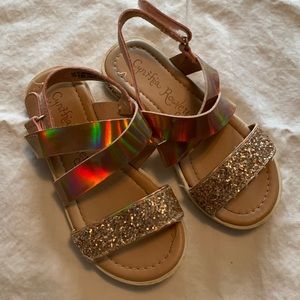 Rose gold girls sandals